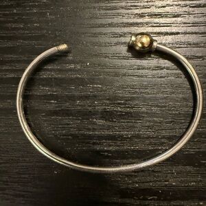 Cape Cod Silver and Gold Bangle Bracelet